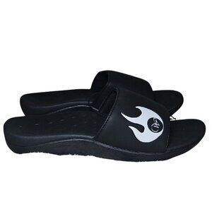 Werk Dancewear Logo Black Slide Sandals Size 10 New Women's Casual Beach